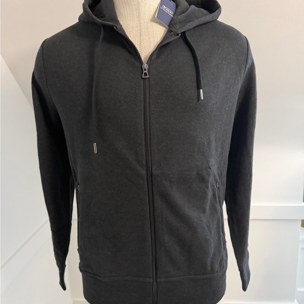 Polo Ralph Lauren Men's Charcoal Zip-Up Sweatshirt